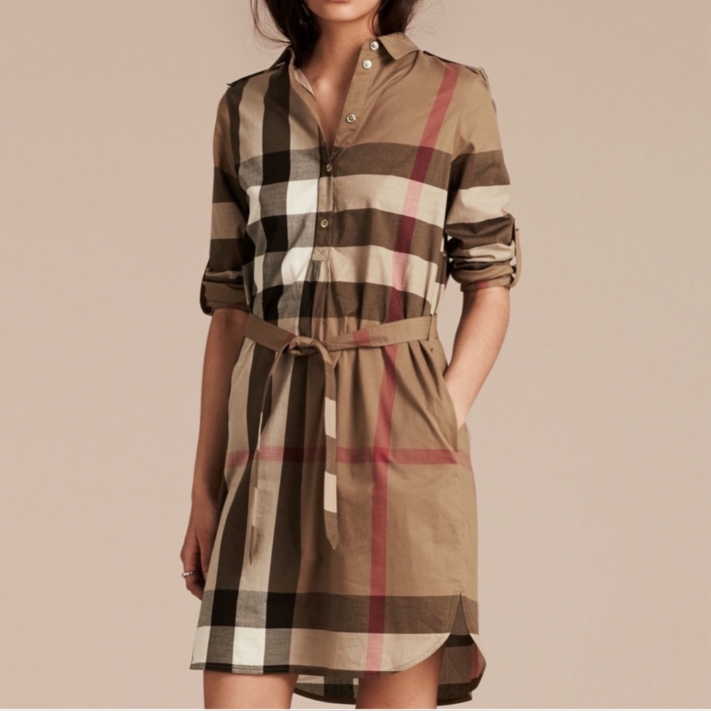 Burberry woman shirt dress US 4
